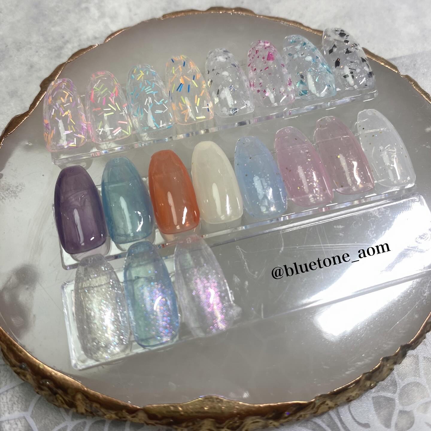 ジェルネイルDA 61 パープルコンフェッティ/IDATE/ジェルネイルを使ったクチコミ（2枚目）