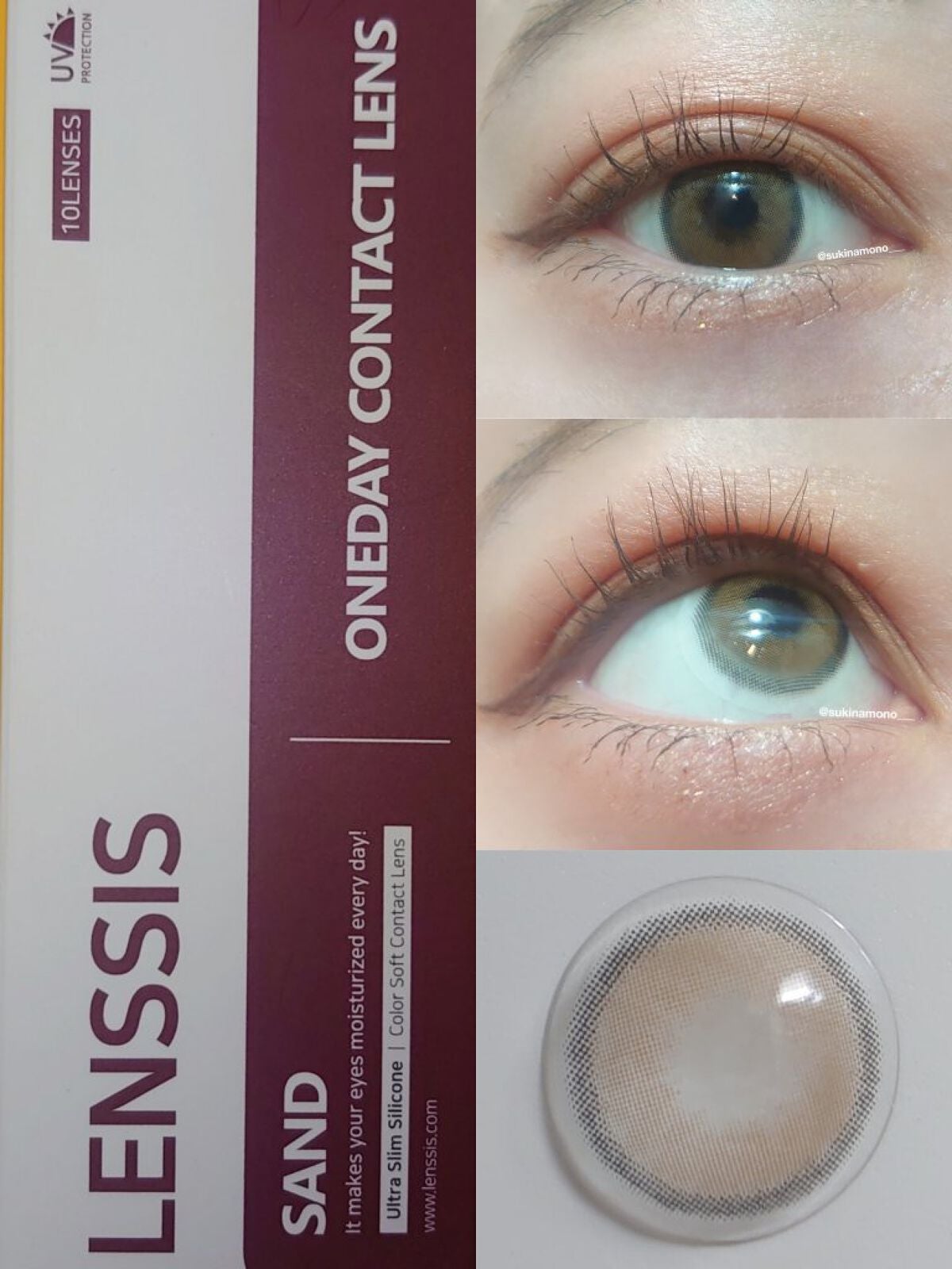 サンドシリーズ/LENSSIS/カラーコンタクトレンズを使ったクチコミ(2枚目)