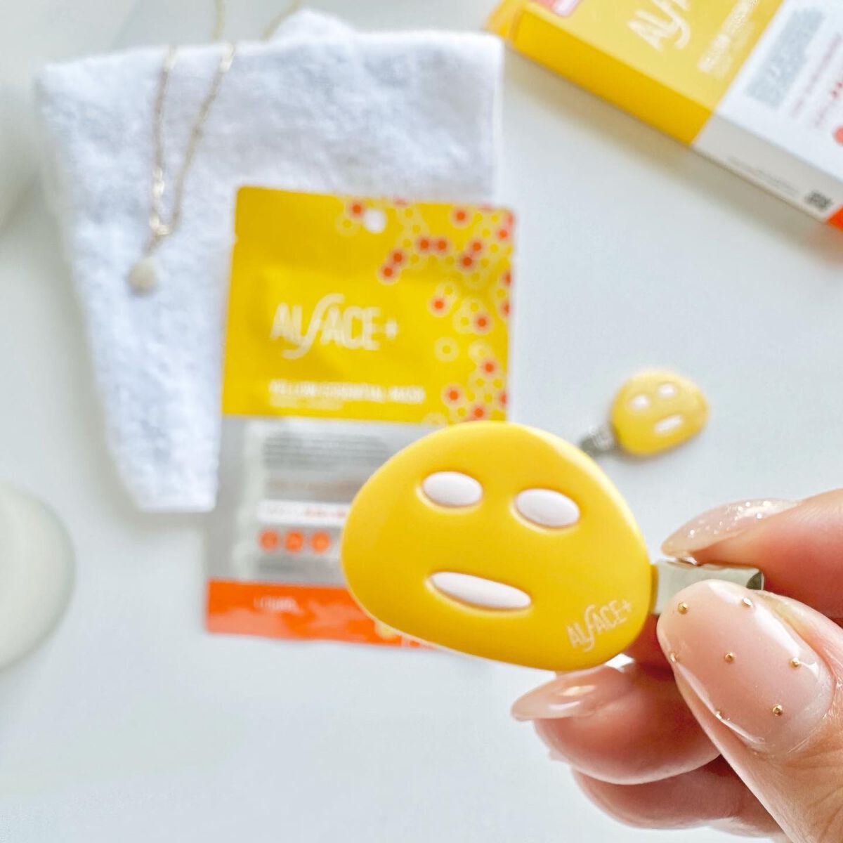 オルフェス イエローエッセンシャルマスク/ALFACE+/シートマスク・パックを使ったクチコミ（3枚目）
