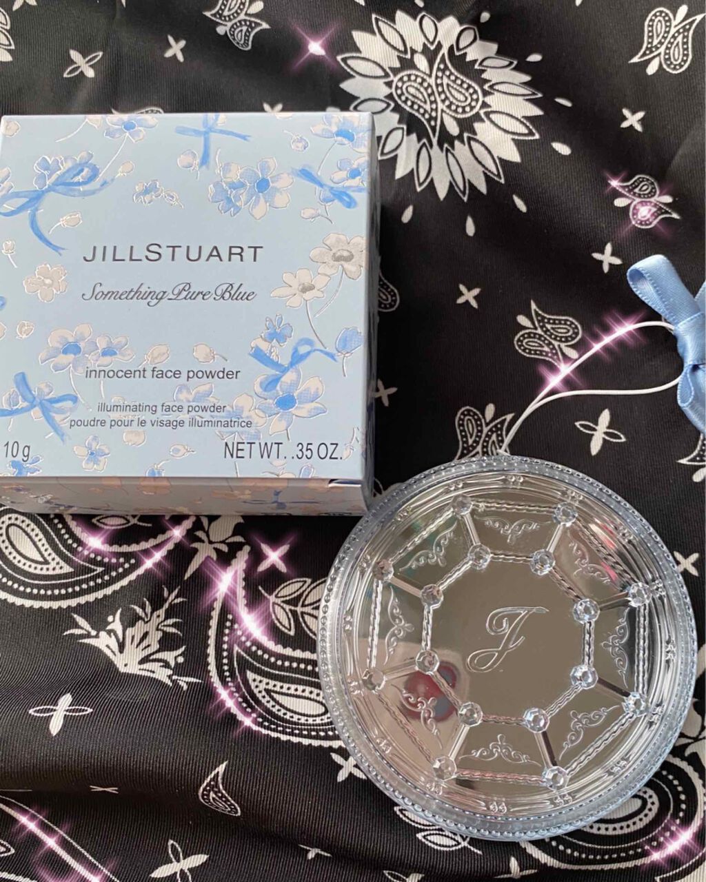 サムシングピュアブルー イノセントフェイスパウダー/JILL STUART/プレストパウダーを使ったクチコミ（1枚目）