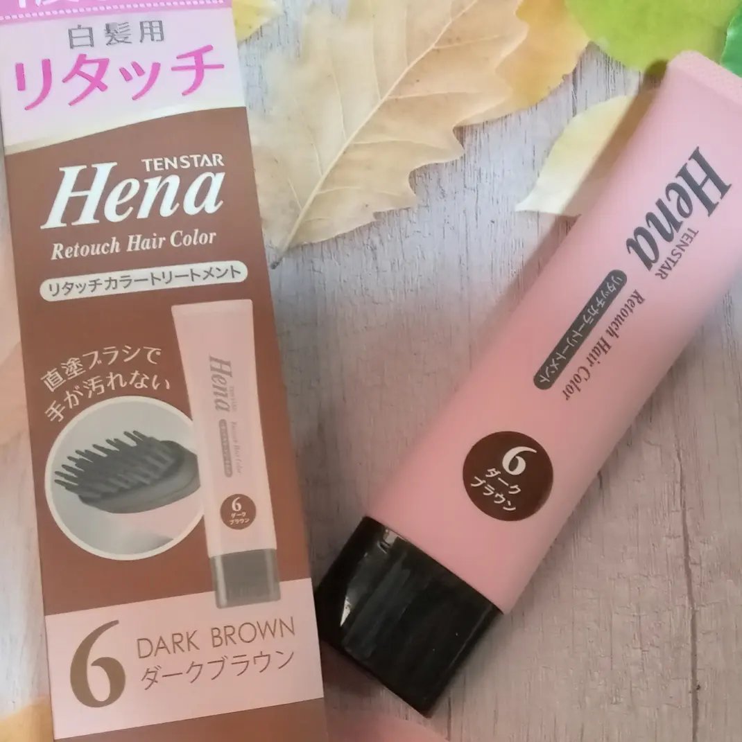 リタッチカラートリートメント 6 ダークブラウン/テンスター/ヘアカラーを使ったクチコミ（1枚目）