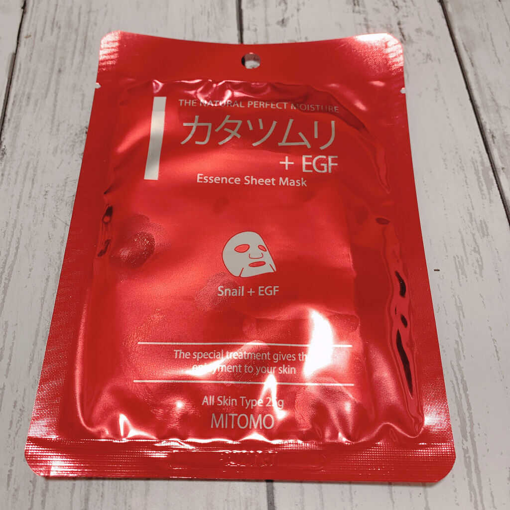 カタツムリ+EGFマスクパック/MITOMO/シートマスク・パックを使ったクチコミ（1枚目）