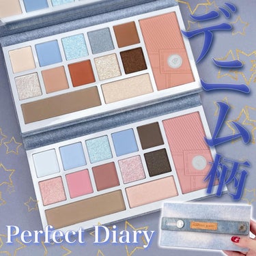 Perfect Diary💙デニム柄パレット🌟
⁡
動物アイシャドウパレットで有名な
中国コスメのPerfect Diaryから
デニム柄のかわいい新作出たよ〜！
⁡
Perfect Diary
DES