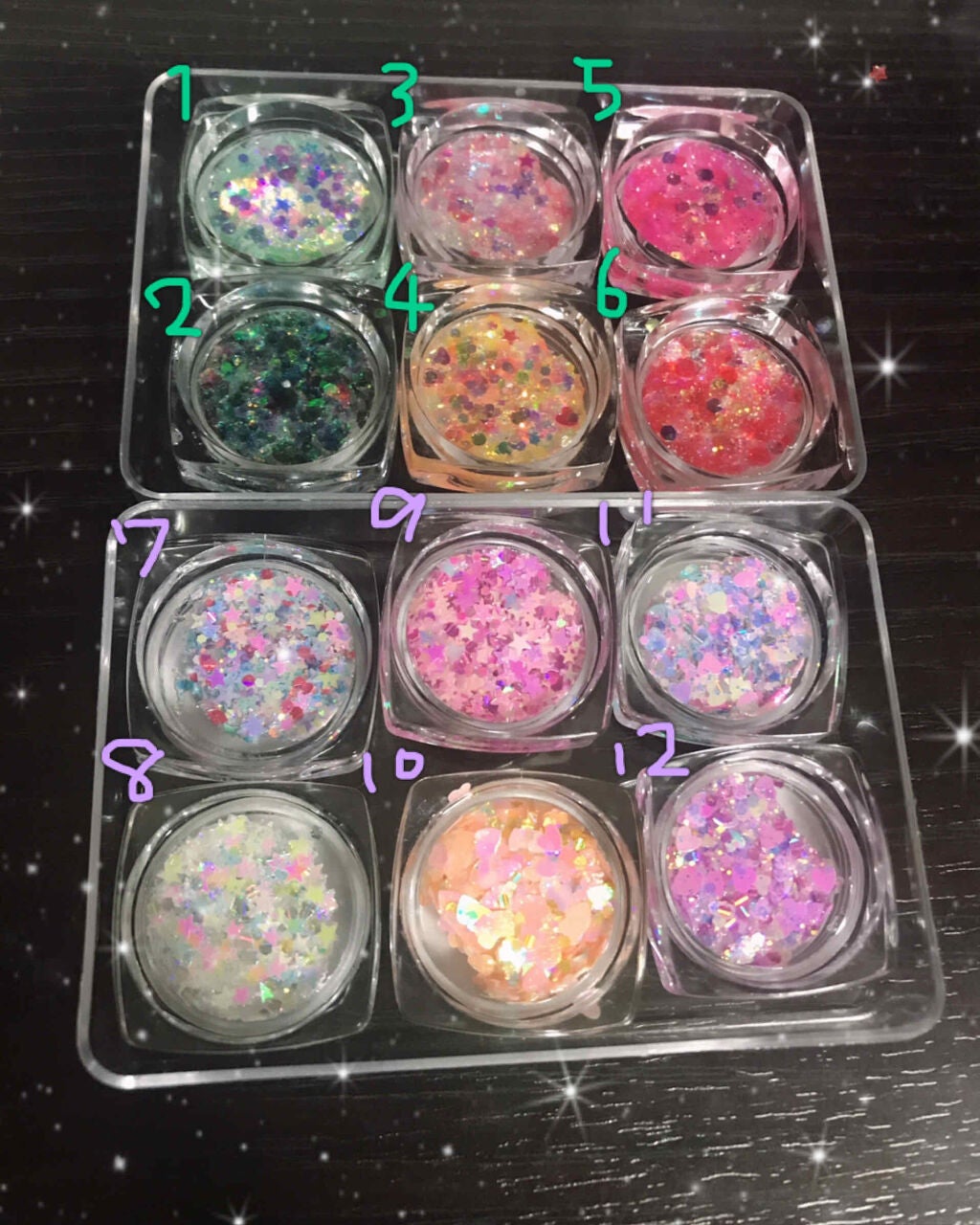 Zi Yi EYESHADOW STICKUP SLICE 6COLOR BEAUTY GLITTER/サンキューマート/ジェル・クリームアイシャドウを使ったクチコミ(2枚目)