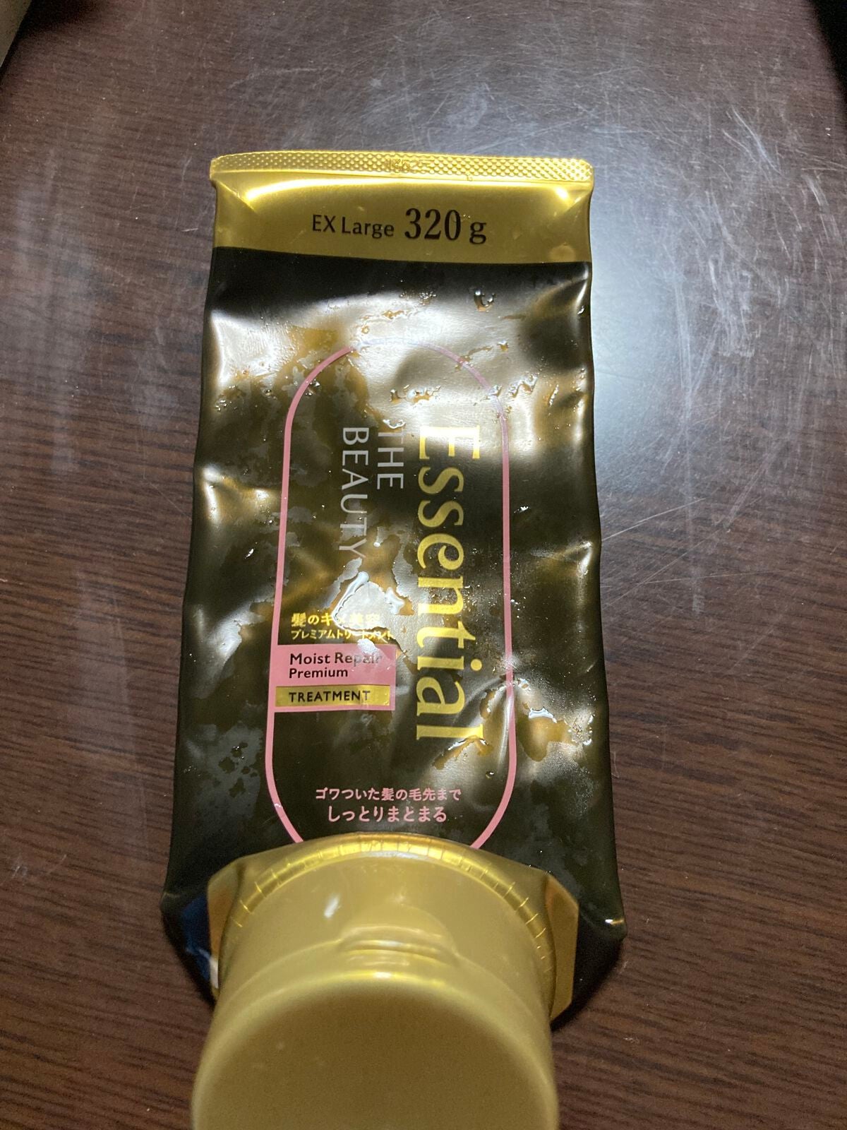 THE BEAUTY 髪のキメ美容プレミアムトリートメント<モイストリペアプレミアム>/エッセンシャル/洗い流すヘアトリートメントを使ったクチコミ(1枚目)