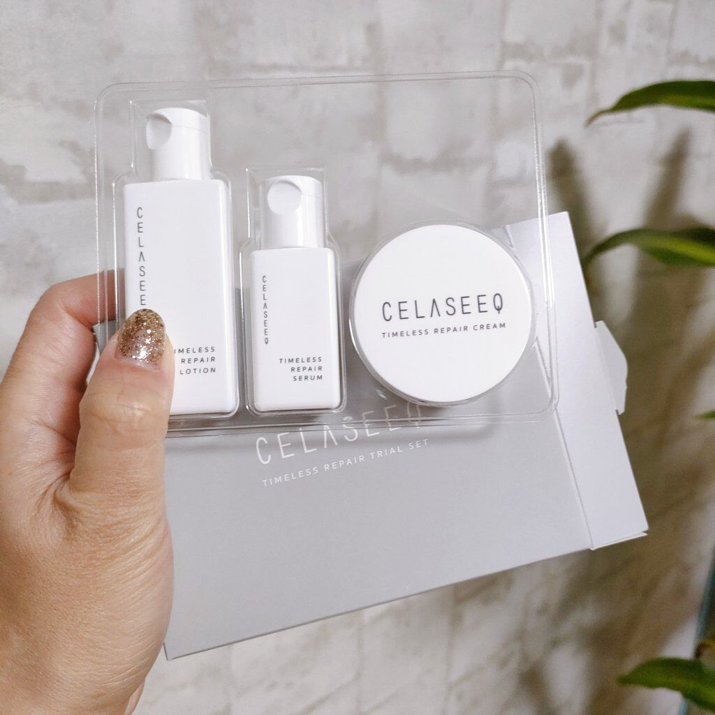 タイムレスリペア 未来肌おためしセット/CELASEEQ/スキンケアキットを使ったクチコミ（2枚目）