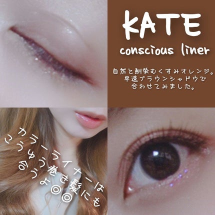 コンシャスライナーカラー/KATE/リキッドアイライナーを使ったクチコミ(2枚目)