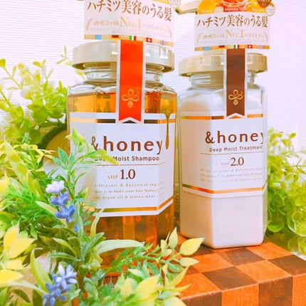 ディープモイスト シャンプー1.0/ヘアトリートメント2.0/&honey/市販シャンプーを使ったクチコミ(2枚目)