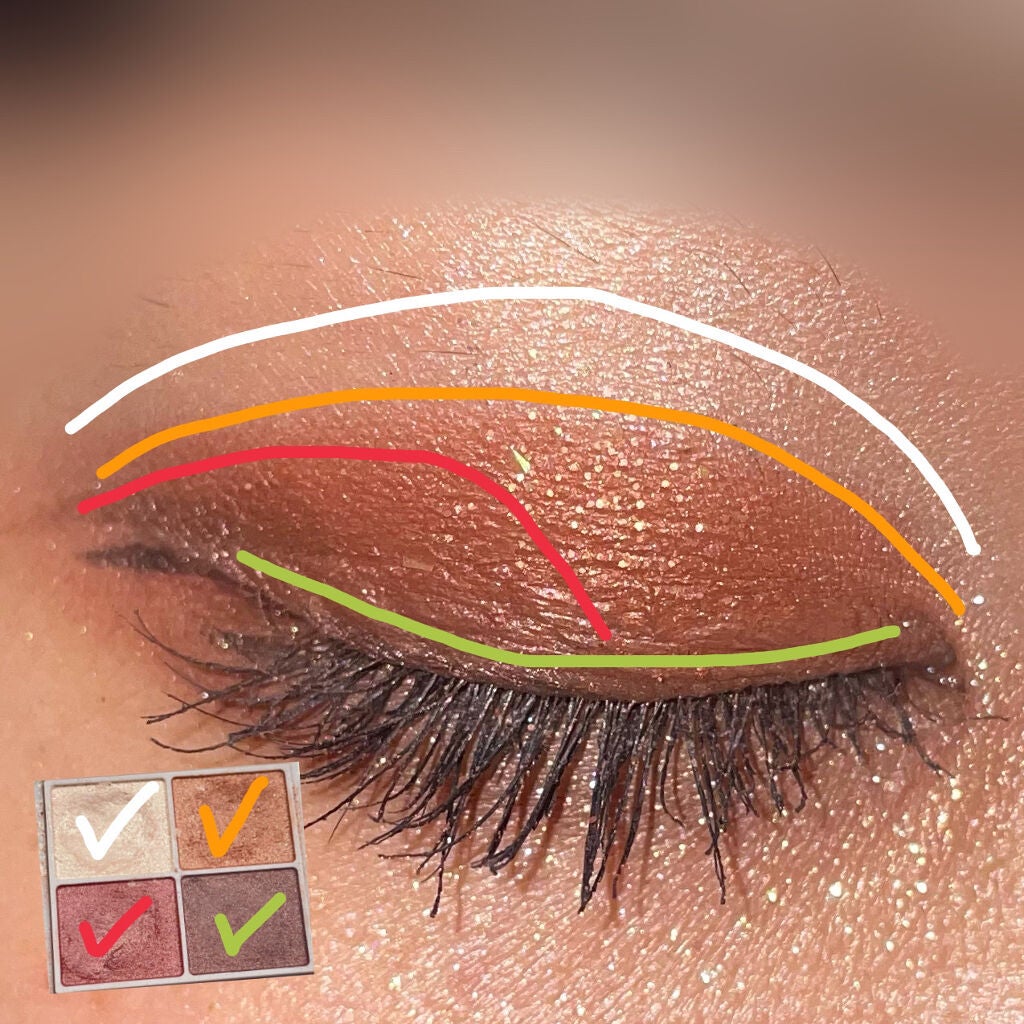 シルキースフレアイズ/キャンメイク/アイシャドウパレットを使ったクチコミ(4枚目)