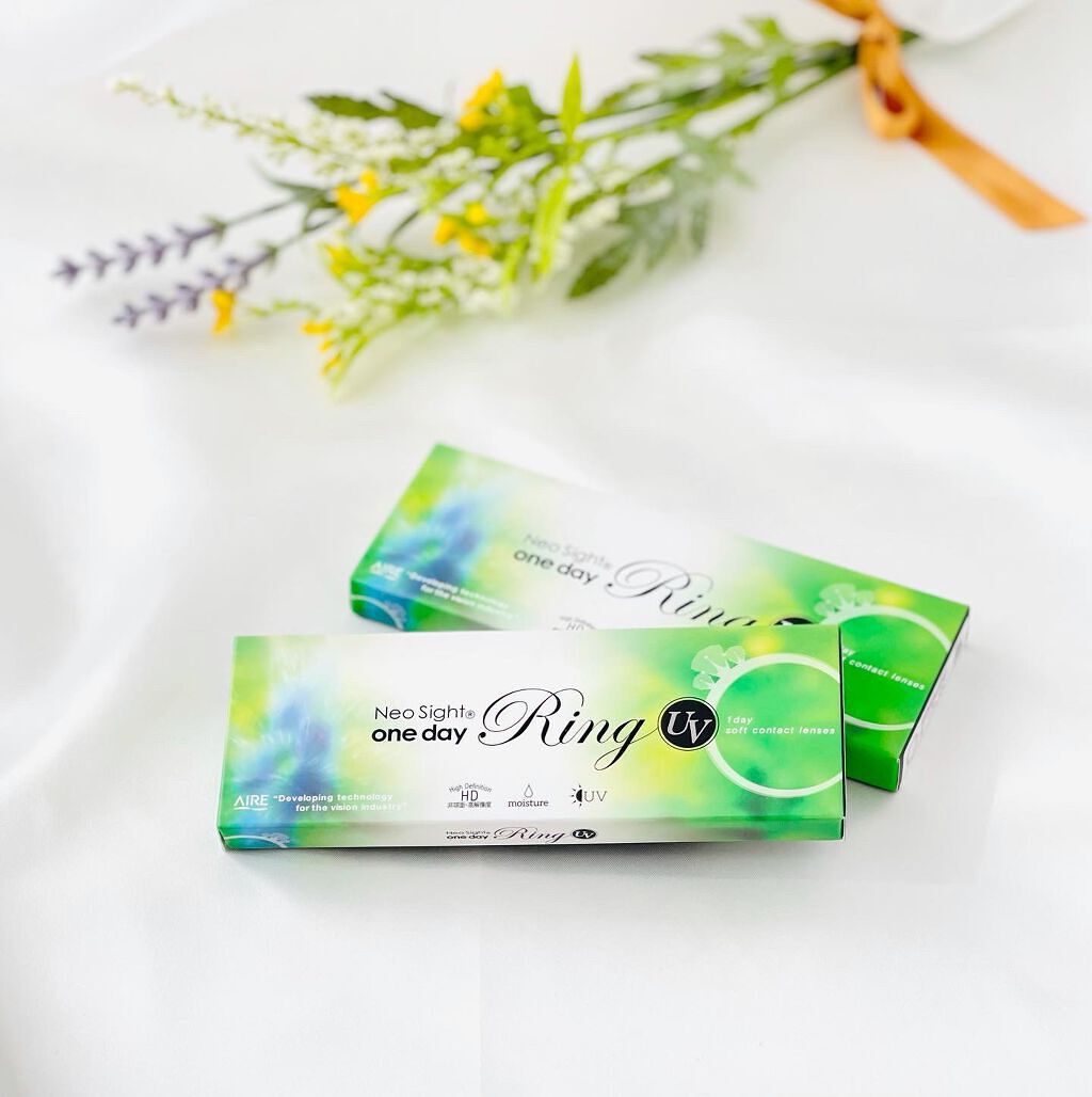 ネオサイトワンデー リングUV/Aire/ワンデー(1DAY)カラコンを使ったクチコミ(2枚目)