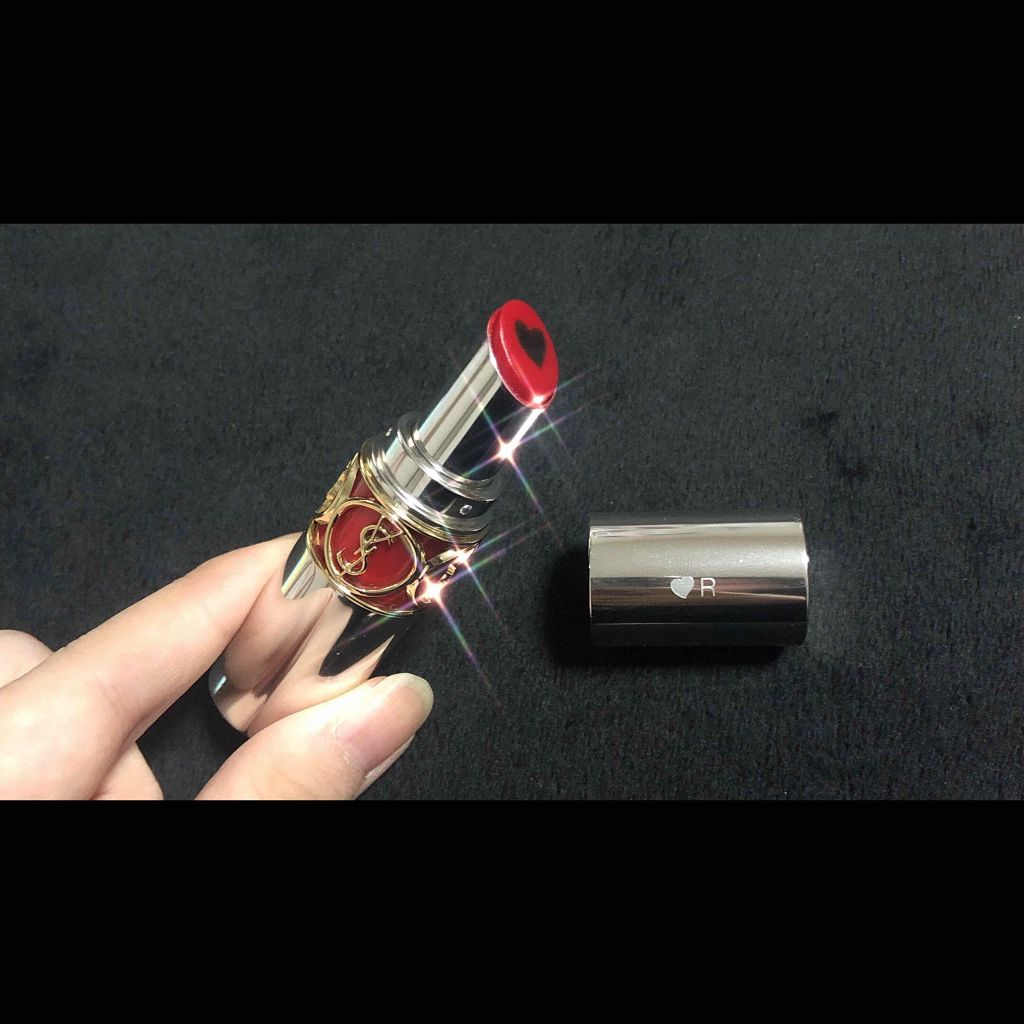 ルージュ ヴォリュプテ シャイン/YVES SAINT LAURENT BEAUTE/口紅を使ったクチコミ(3枚目)
