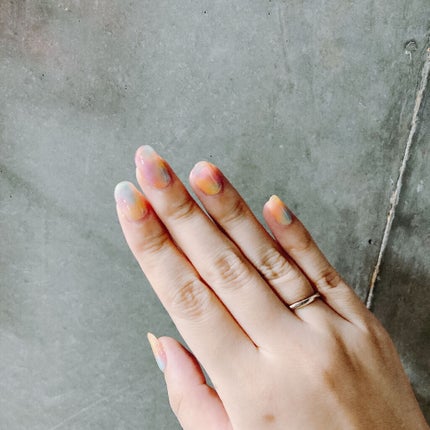 セミキュアジェルネイル(ハンド)/ohora/ネイルシールを使ったクチコミ(4枚目)