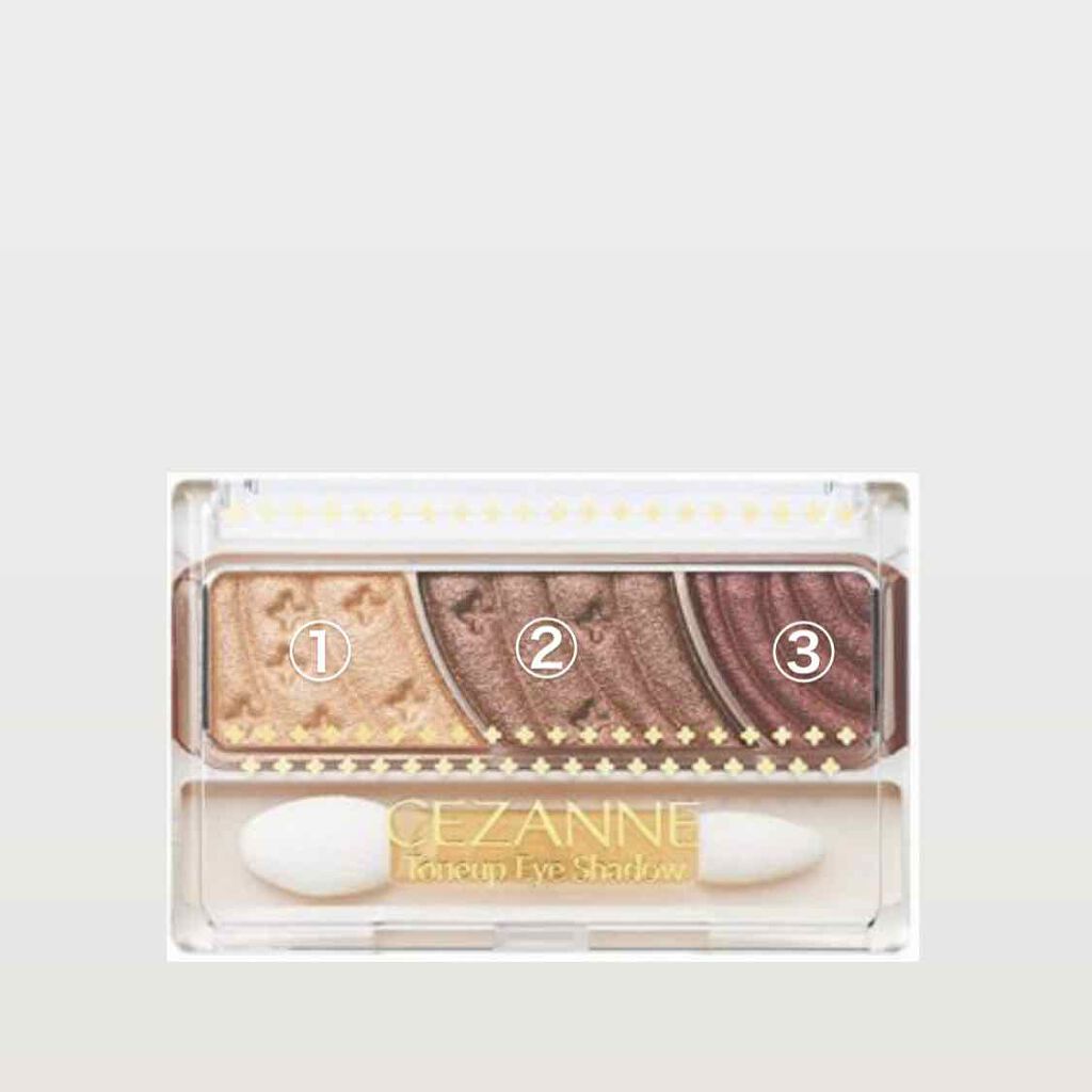 トーンアップアイシャドウ/CEZANNE/アイシャドウパレットを使ったクチコミ(2枚目)