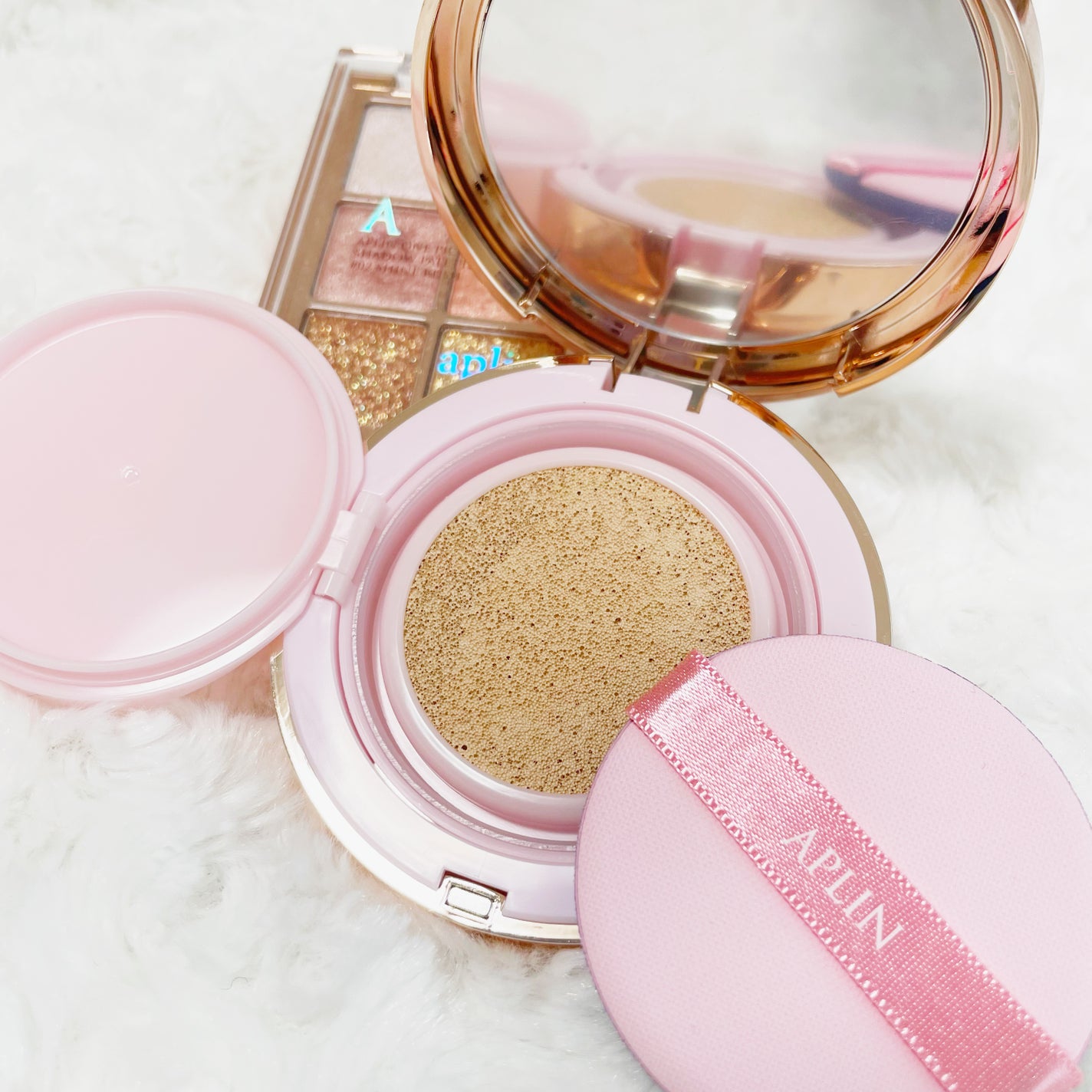 ピンクティーツリーカバーアップグロウクッション/APLIN/クッションファンデーションを使ったクチコミ(2枚目)