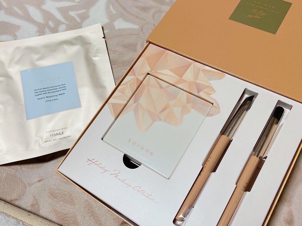 ホリデーメイクアップコレクション2021/to/one/メイクアップキットを使ったクチコミ（1枚目）