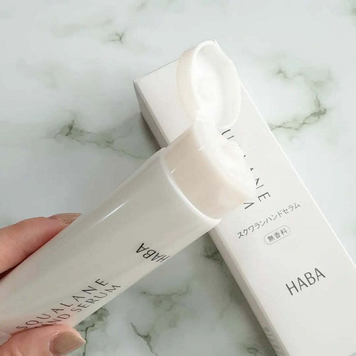 スクワランハンドセラム/HABA/ハンドクリームを使ったクチコミ（2枚目）