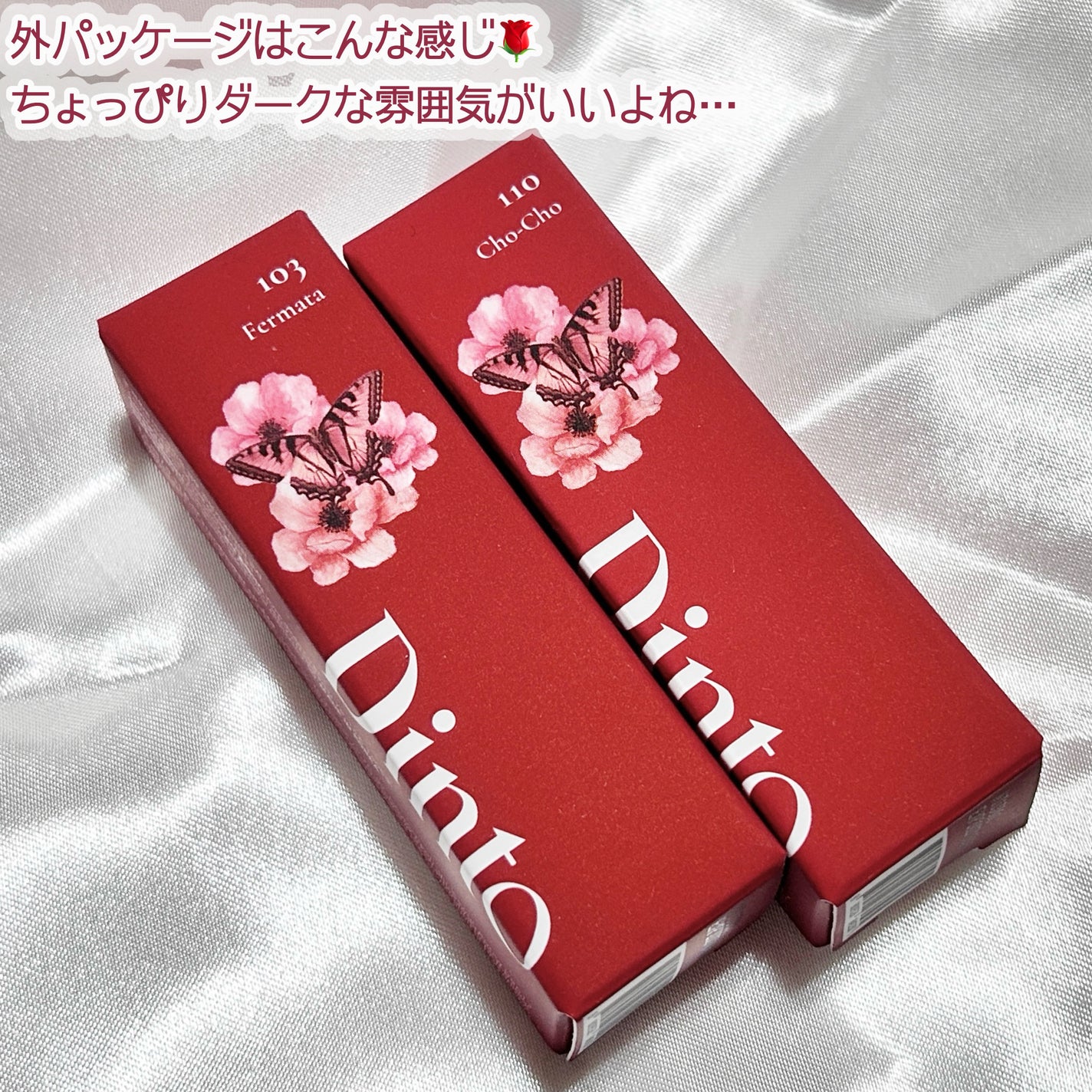 マダムバタフライコレクション ブラーニングリップベール/Dinto/口紅を使ったクチコミ(3枚目)