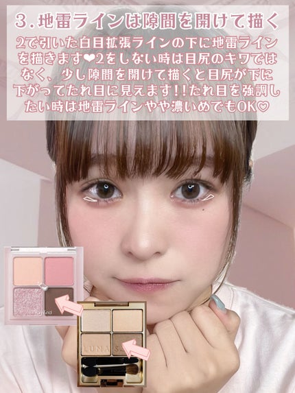 スキンモデリングアイズ/LUNASOL/アイシャドウパレットを使ったクチコミ(4枚目)