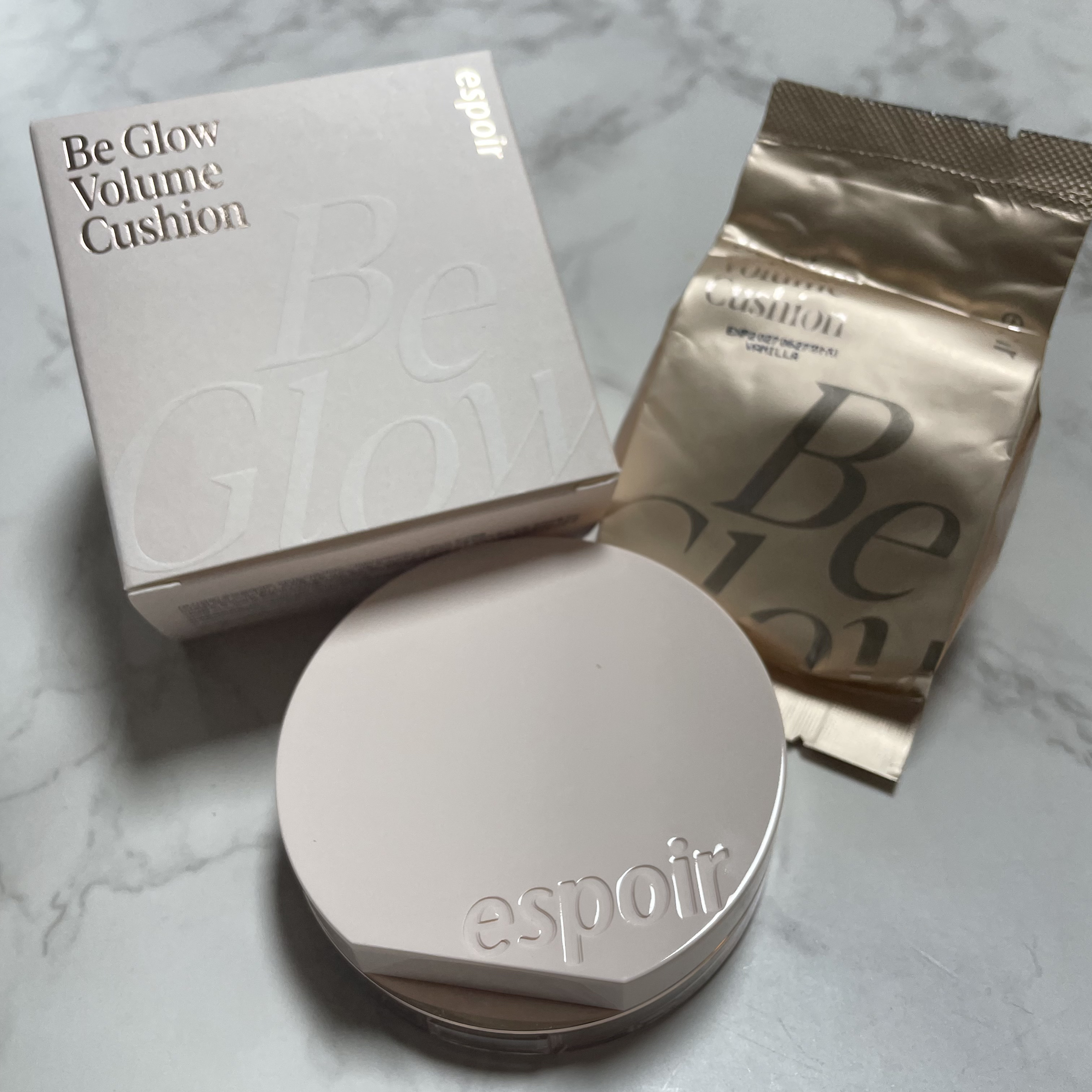 エスポア ビーグロー ボリュームクッション 20 バニラ/espoir/クッションファンデーションを使ったクチコミ（1枚目）