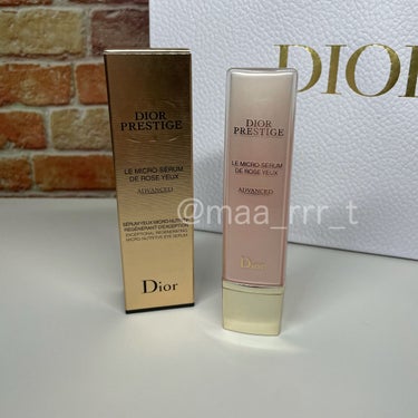 .
▶︎
Dior 
☑︎プレステージ マイクロ セラム ド ローズ ユー 
(目元用プレ美容液)
税込25,300円

スマホやPCなどブルーライトが
与える肌への影響から保護してくれるアイセラム。
