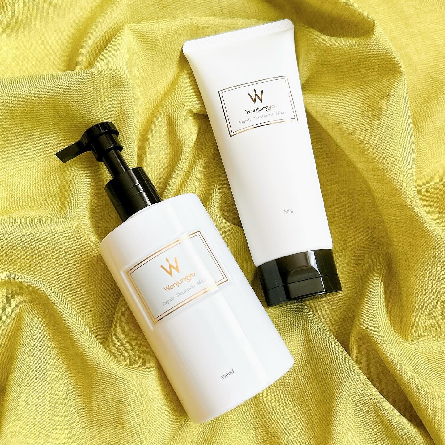 ウォンジョンヨ リペアシャンプー モイスト／リペアトリートメント モイスト/Wonjungyo/市販シャンプーを使ったクチコミ（1枚目）
