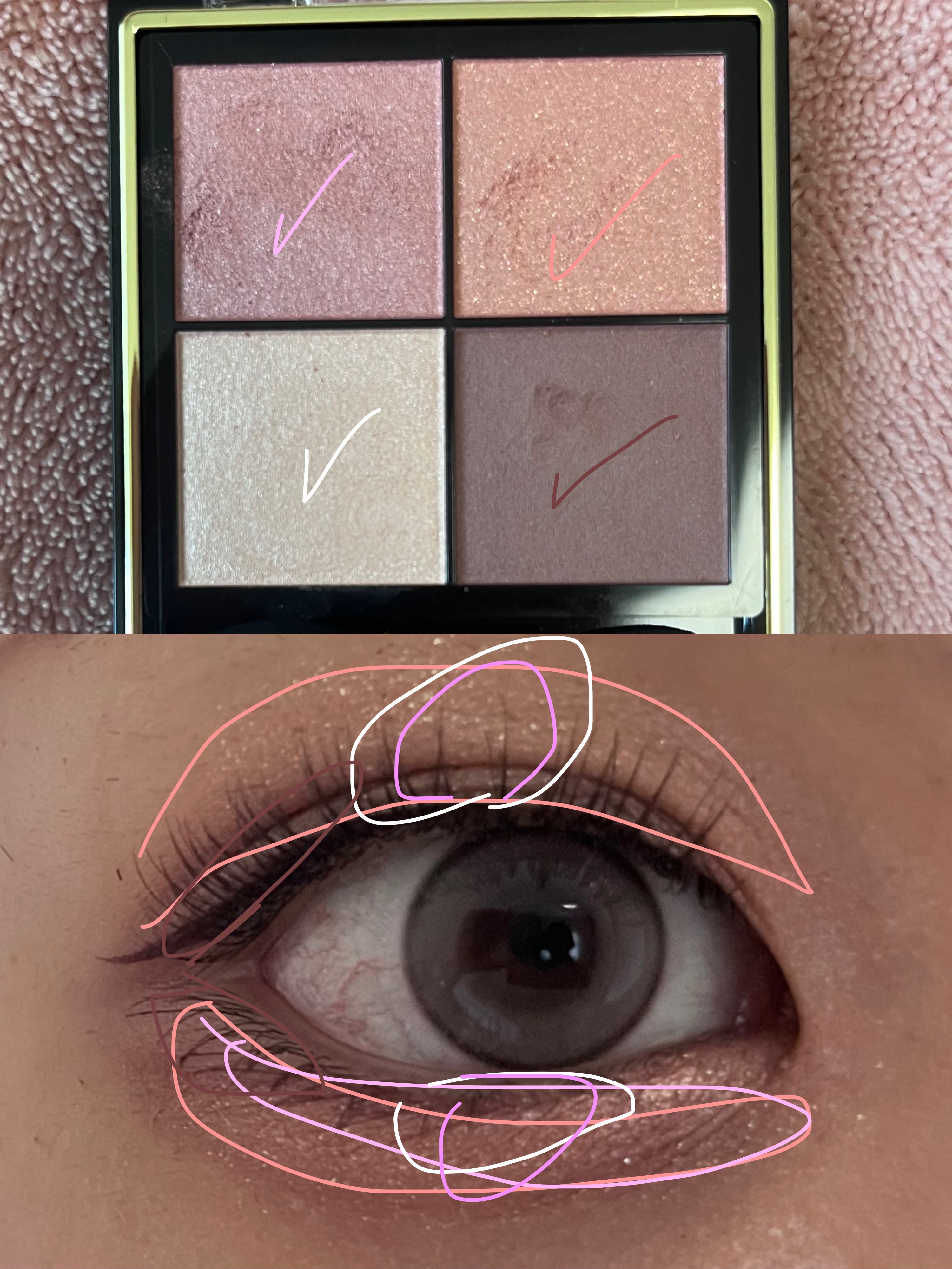 リアルクローズシャドウ/excel/アイシャドウパレットを使ったクチコミ（2枚目）