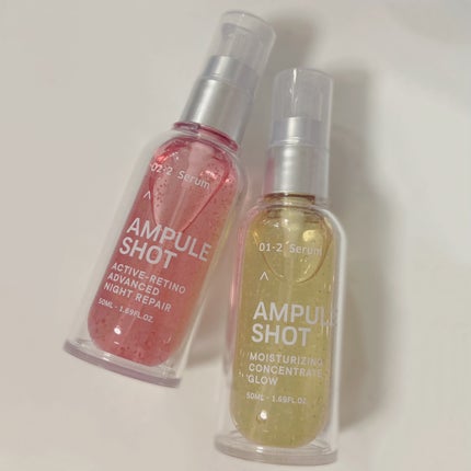 モイスチャーライジング コンセントレートグロウ セラム/AMPULE SHOT/美容液を使ったクチコミ(4枚目)