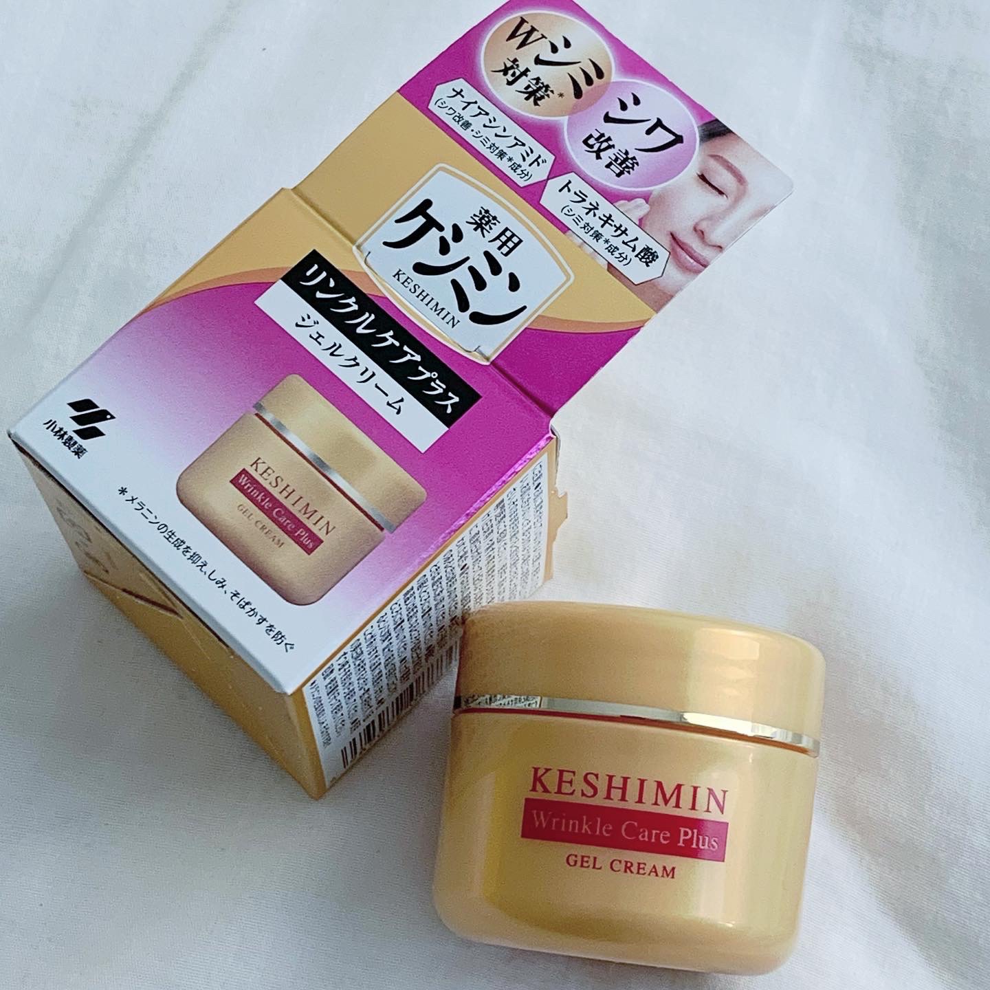 リンクルケアプラスジェルクリーム/ケシミン/フェイスクリームを使ったクチコミ（2枚目）
