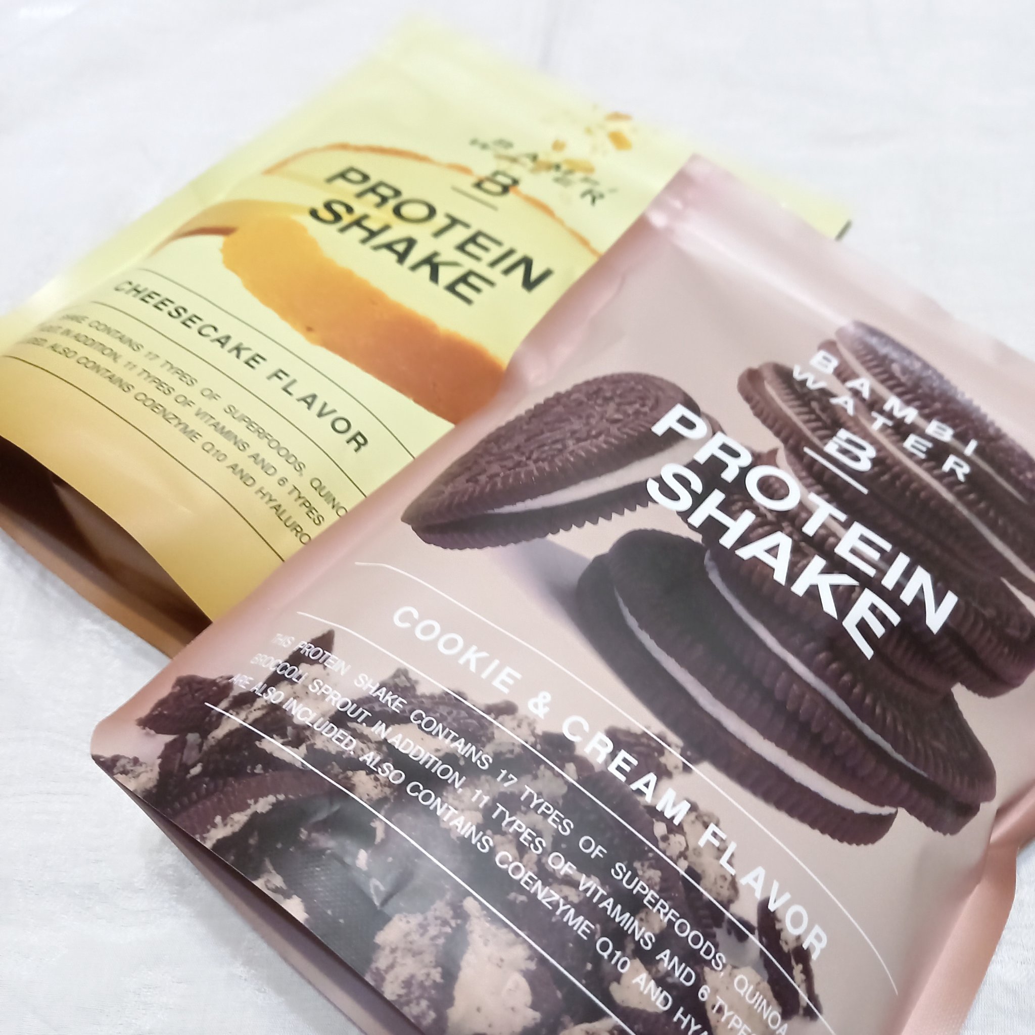 プロテインシェイク チーズケーキ/BAMBI WATER/その他プロテインを使ったクチコミ（1枚目）