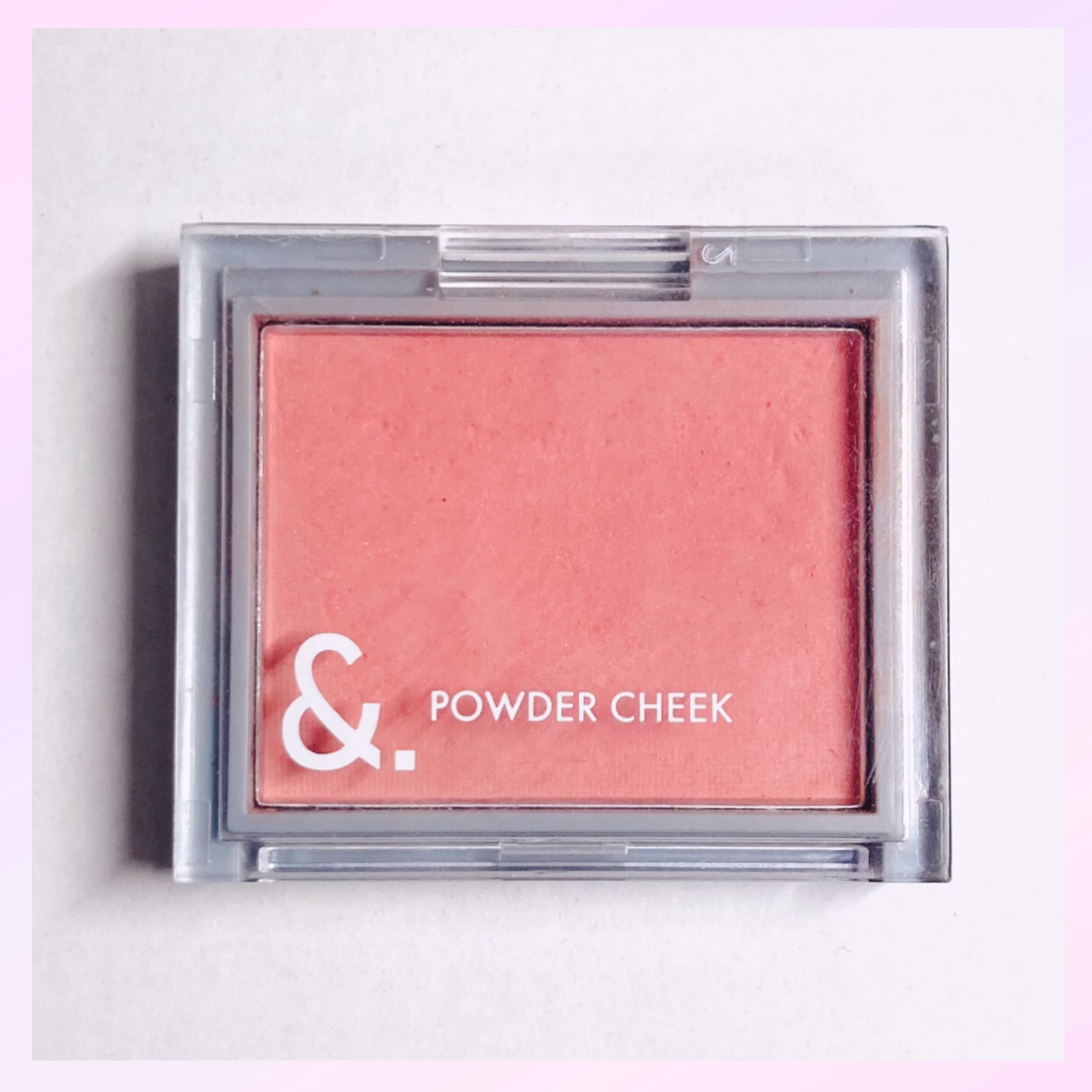 ＆．パウダーチーク シルキーピンク/DAISO/パウダーチークを使ったクチコミ（3枚目）