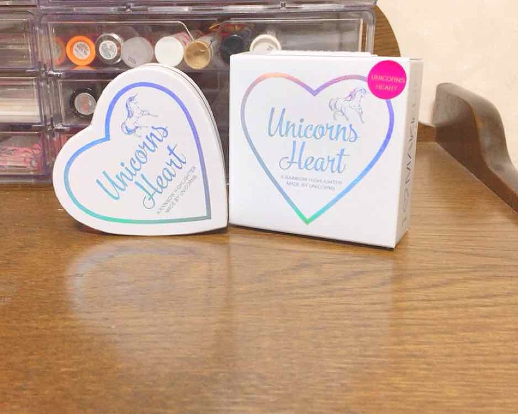 ハートハイライター ユニコーンハート/MAKEUP REVOLUTION/パウダーハイライトを使ったクチコミ(2枚目)