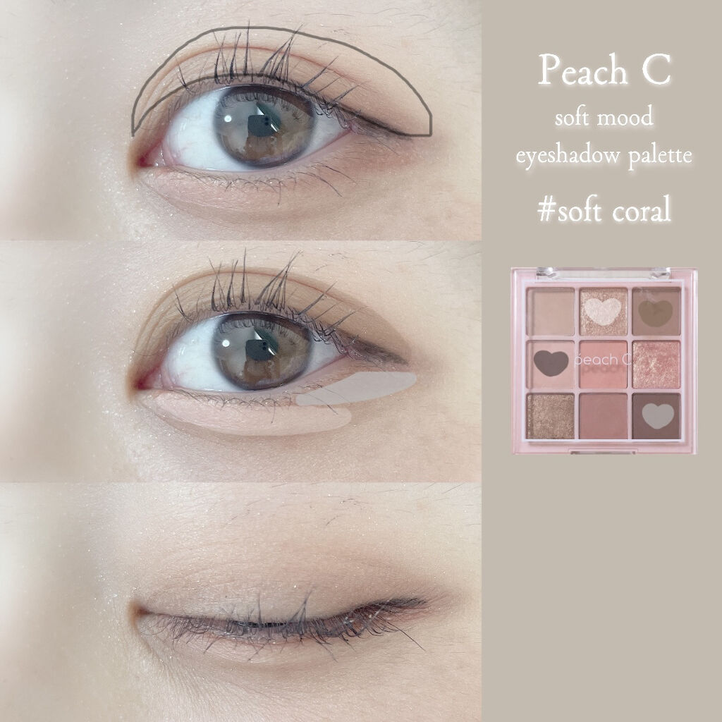 ソフト ムード アイシャドウ パレット/Peach C/アイシャドウパレットを使ったクチコミ（2枚目）