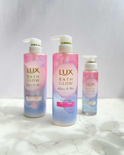 バスグロウ リペア&シャイン シャンプー/トリートメント/LUX/シャンプー・コンディショナーを使ったクチコミ(1枚目)