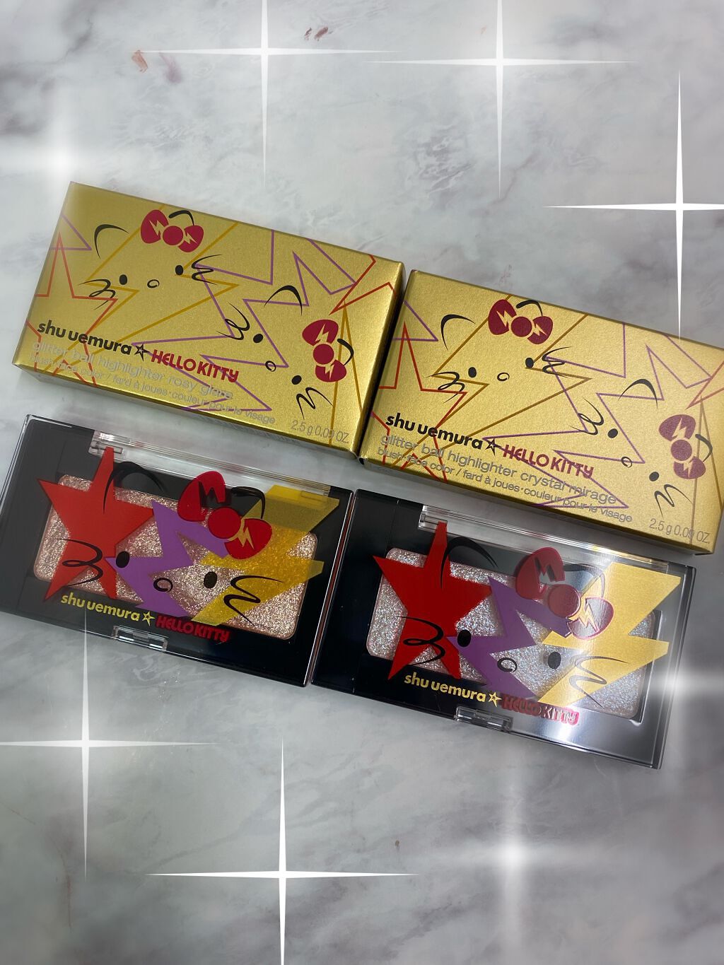 グリッターボール ハイライター/shu uemura/パウダーハイライトを使ったクチコミ(2枚目)