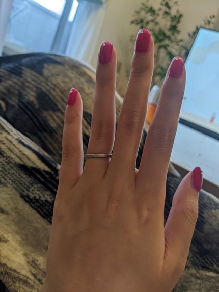 BRG ジェルネイル 22 レッド/DAISO/ジェルネイルを使ったクチコミ(1枚目)