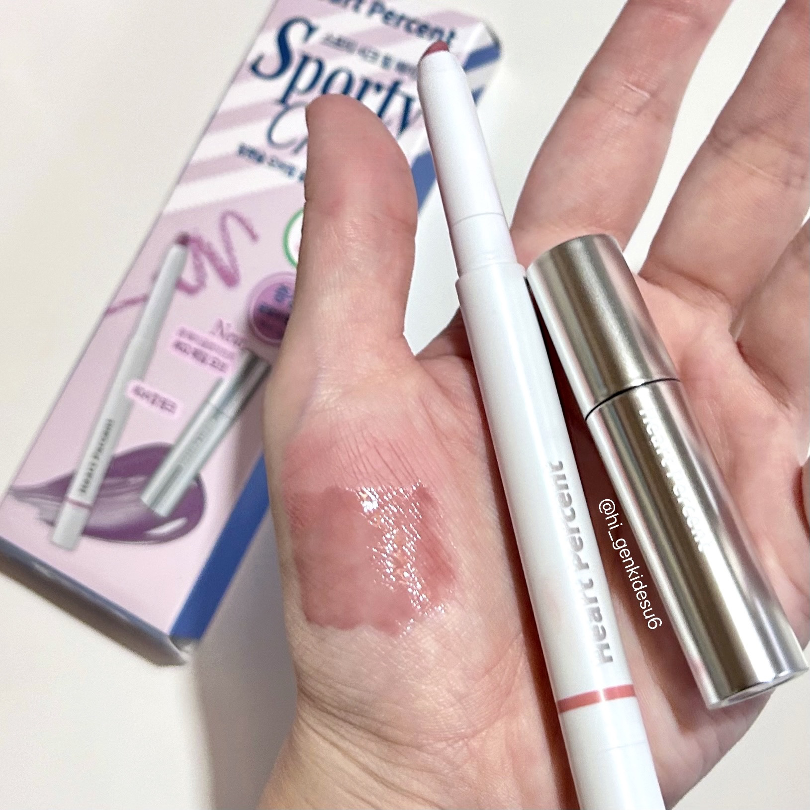 ドットオンムードピュアグロウティント/Heart Percent/リップティントを使ったクチコミ（1枚目）