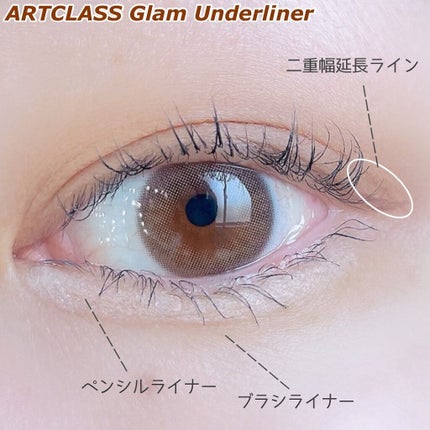 グラムアンダーライナー/too cool for school/ペンシルアイライナーを使ったクチコミ(3枚目)