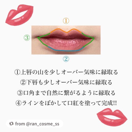 リップ ライナー/ちふれ/リップライナーを使ったクチコミ(3枚目)