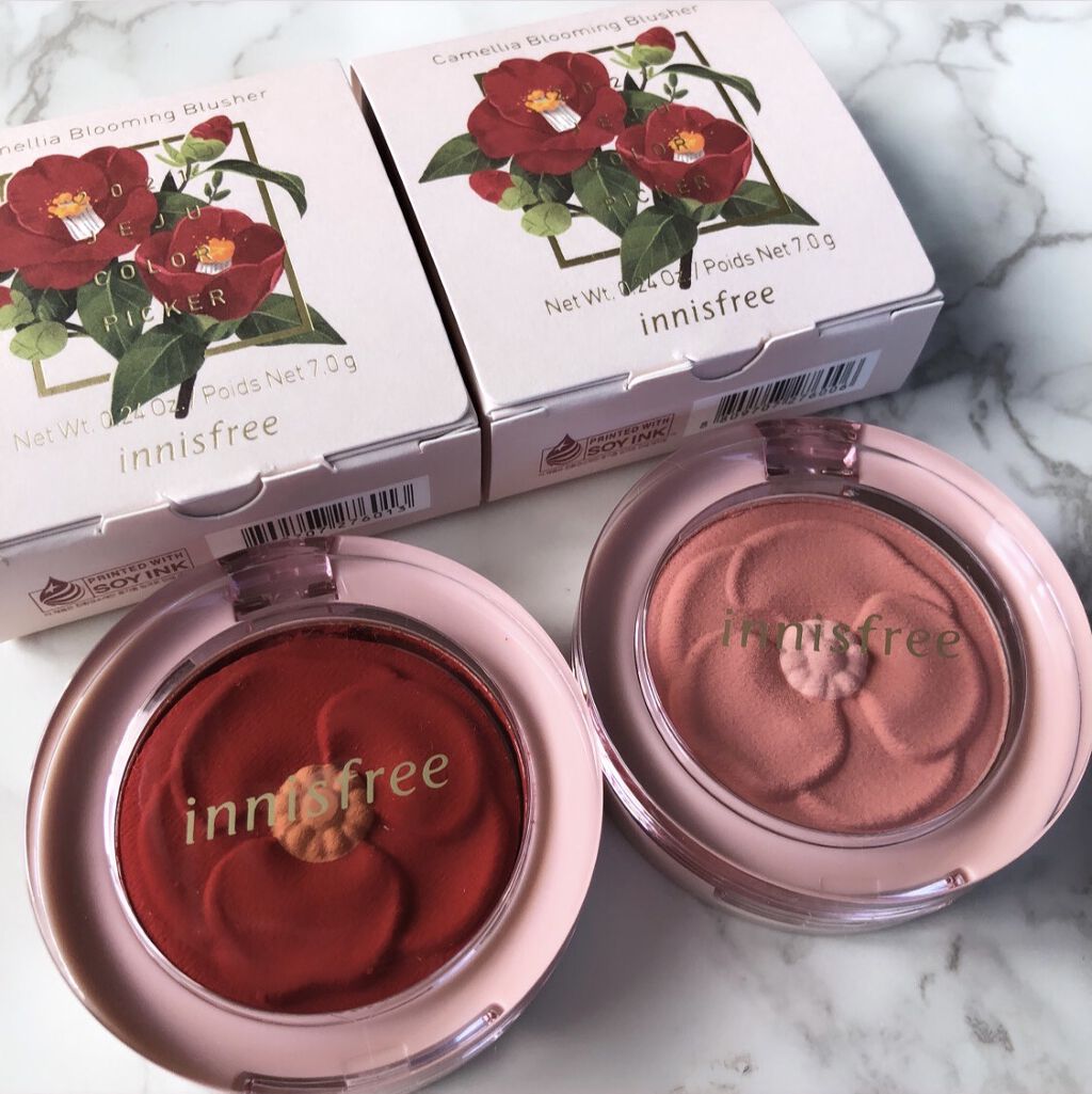 済州 カラーピッカー椿ブルーミングチーク/innisfree/パウダーチークを使ったクチコミ（2枚目）