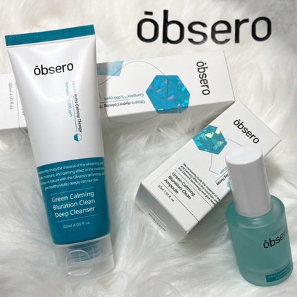 グリーンカーミングブルーレーションクリーンディープクレンザー/obsero/洗顔フォームを使ったクチコミ(1枚目)