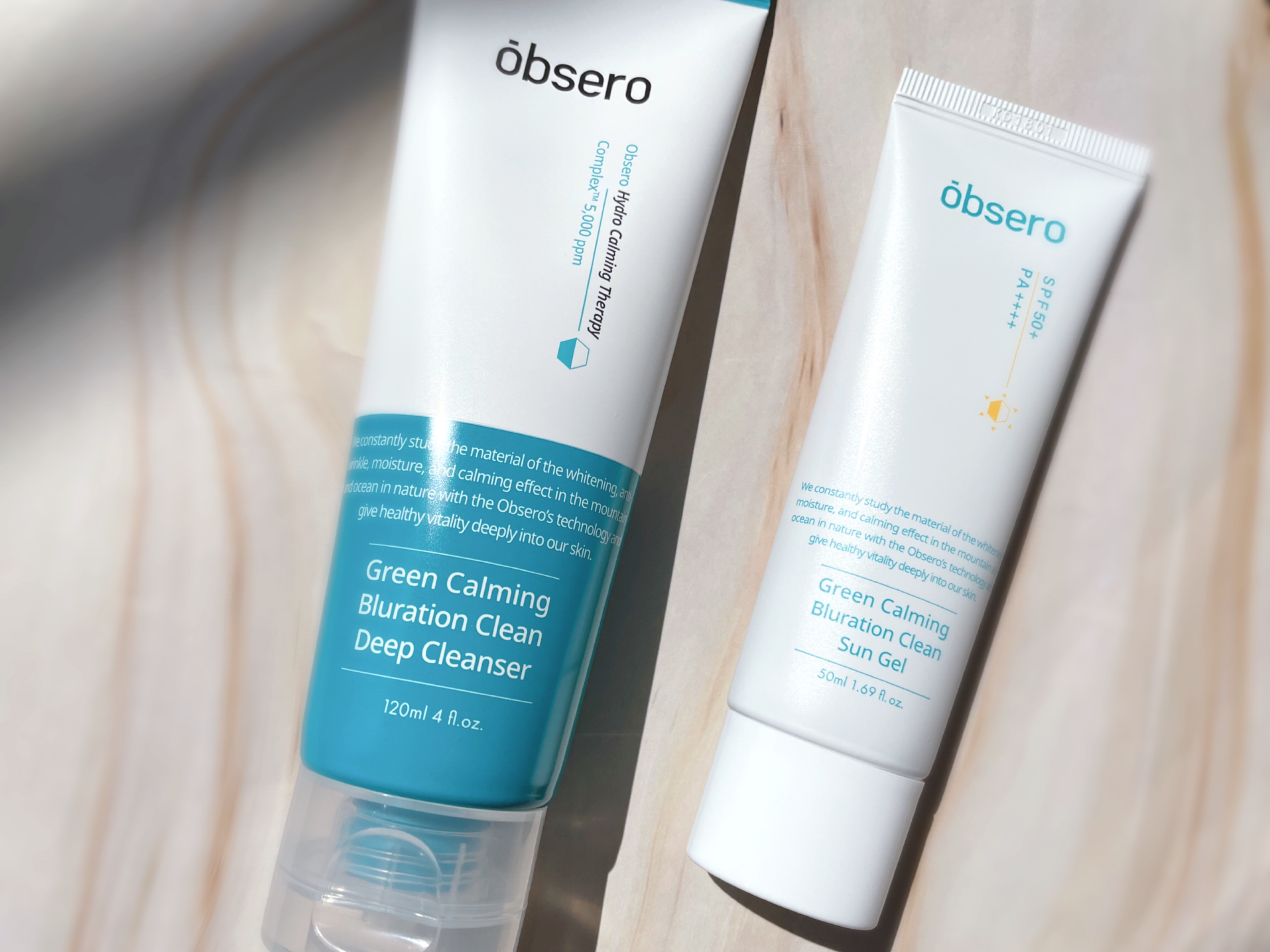 グリーンカーミングブルーレーションクリーンディープクレンザー/obsero/洗顔フォームを使ったクチコミ（1枚目）