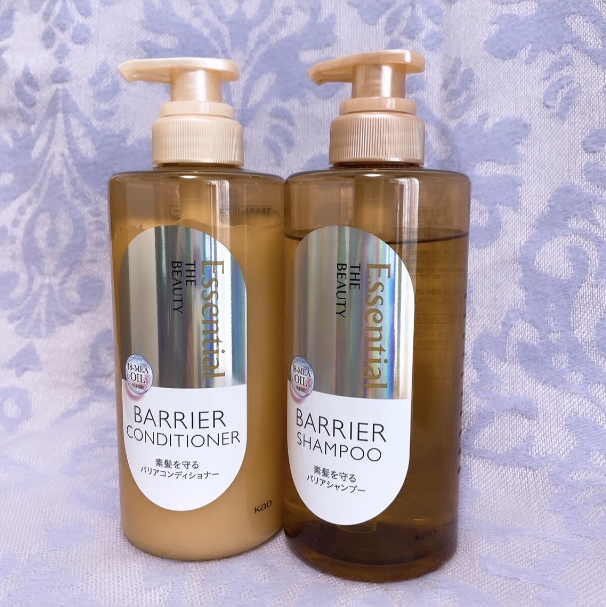 ザビューティ 髪のキメ美容素髪を守る バリアシャンプー/コンディショナー/エッセンシャル/シャンプー・コンディショナーを使ったクチコミ（1枚目）