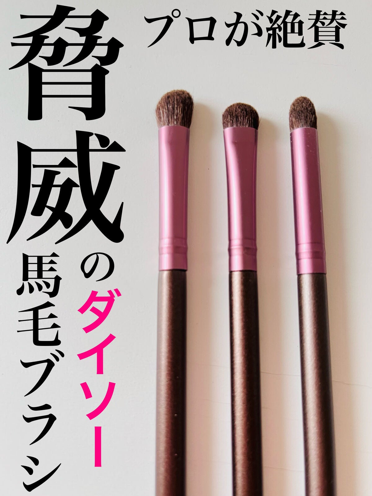 メイクブラシ 馬毛/DAISO/その他化粧小物を使ったクチコミ(1枚目)