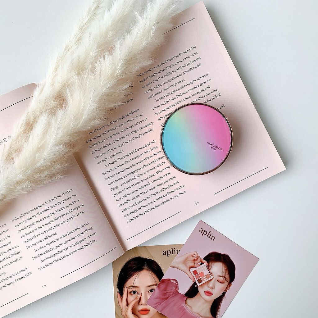 ピンクティーツリーカバークッション/APLIN/クッションファンデーションを使ったクチコミ（1枚目）