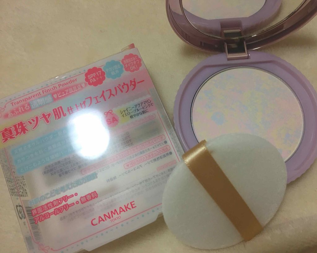 トランスペアレントフィニッシュパウダー/キャンメイク/プレストパウダーを使ったクチコミ（1枚目）
