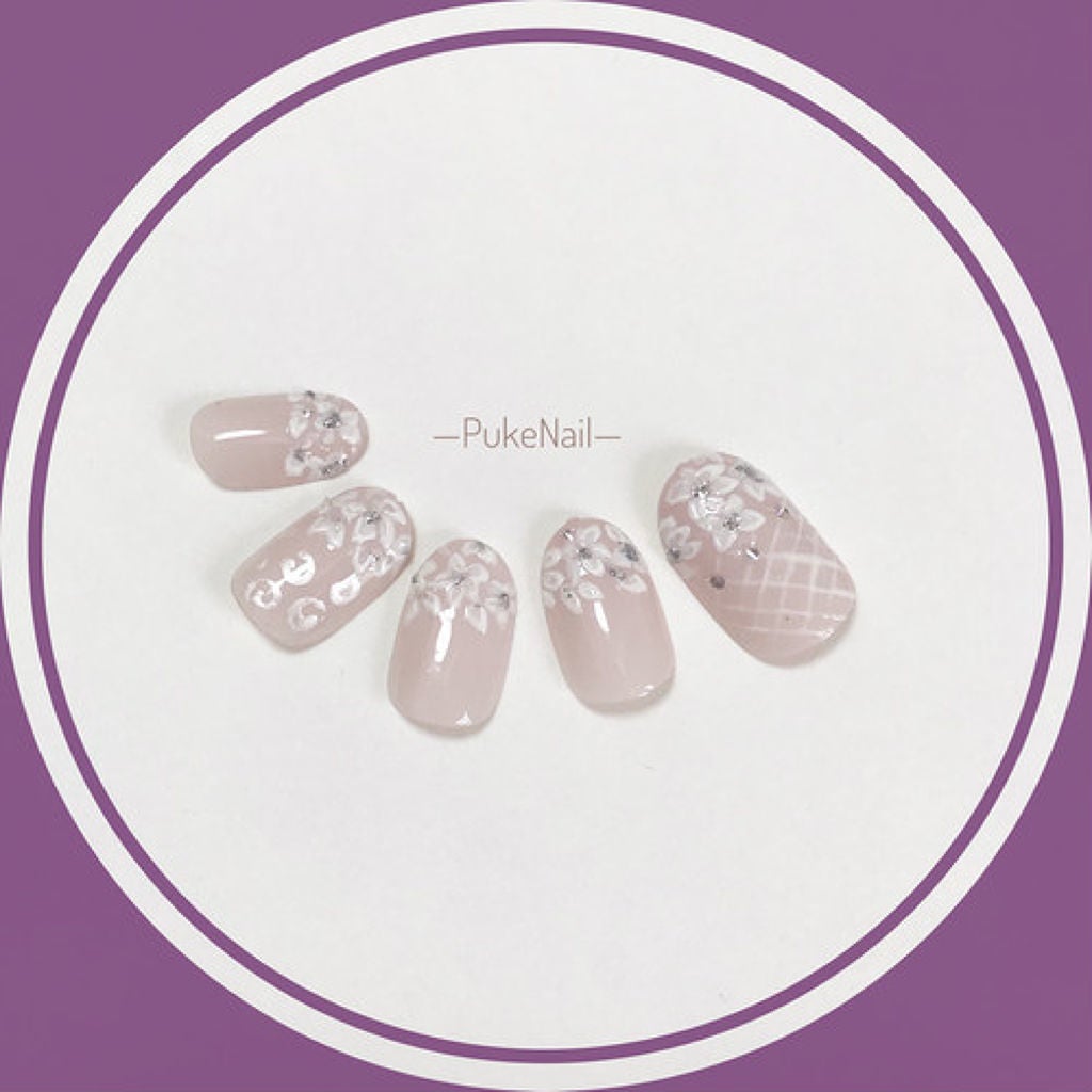 プケネイル 保証あり はなよめ/PUKE NAIL/ネイルチップ・パーツを使ったクチコミ(3枚目)