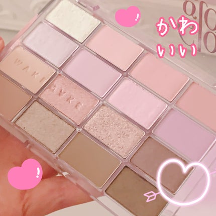 ソフトブラーリングアイパレット/wakemake/アイシャドウパレットを使ったクチコミ(2枚目)