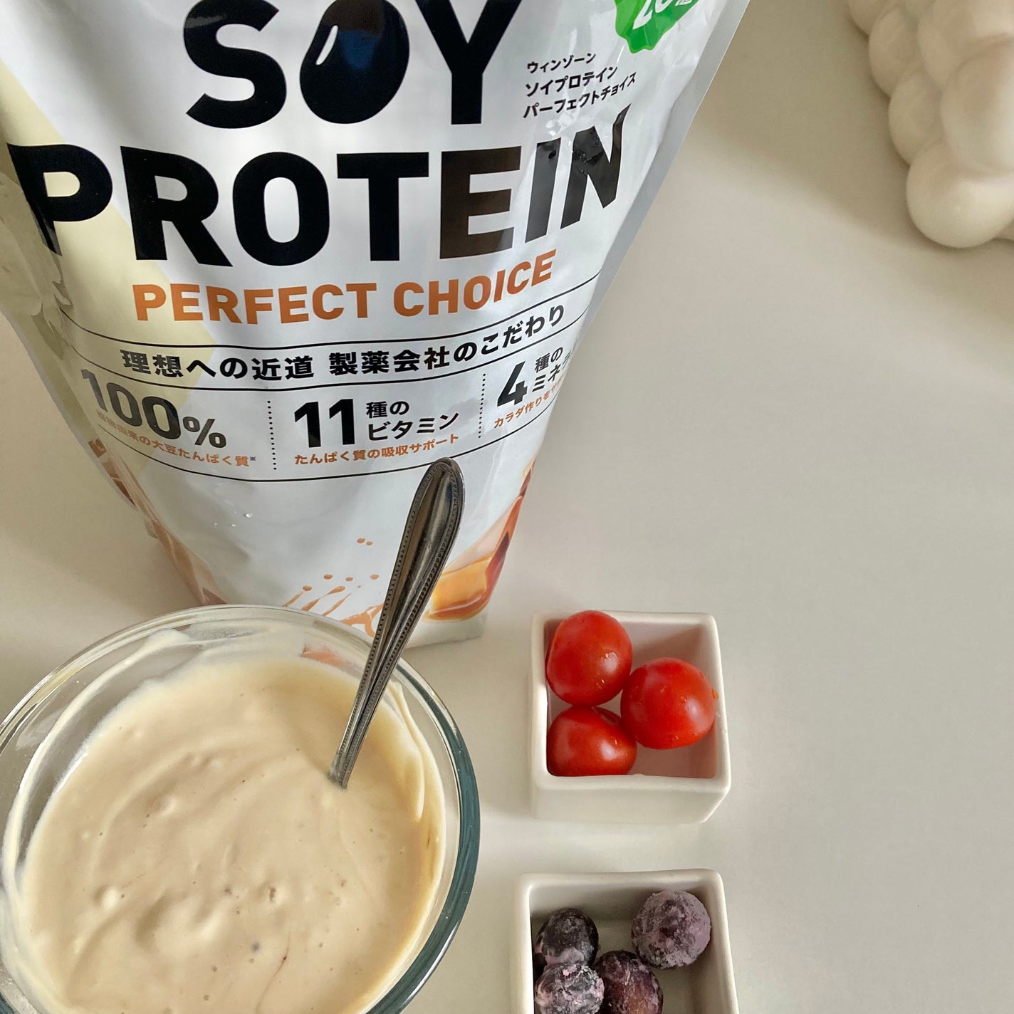 WINZONE ソイプロテイン パーフェクトチョイス (キャラメルラテ風味)/WINZONE/ソイプロテインを使ったクチコミ(2枚目)