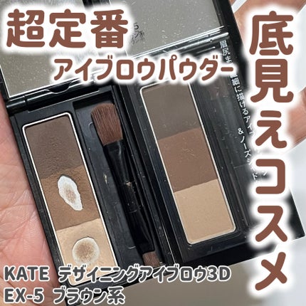 ケイト デザイニングアイブロウ3D/KATE/パウダーアイブロウを使ったクチコミ(1枚目)