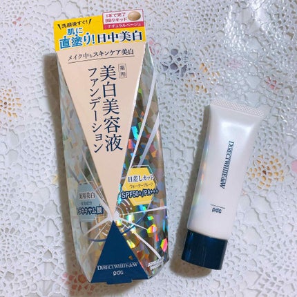ダイレクトホワイトdeW 美白ファンデーション/pdc/化粧下地を使ったクチコミ(2枚目)